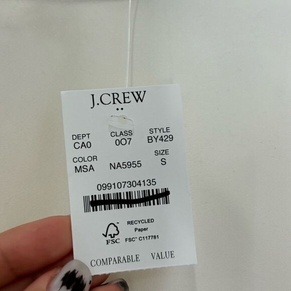 NWT J. Crew Factory Sleeveless button-back shell - Picture 9 of 9